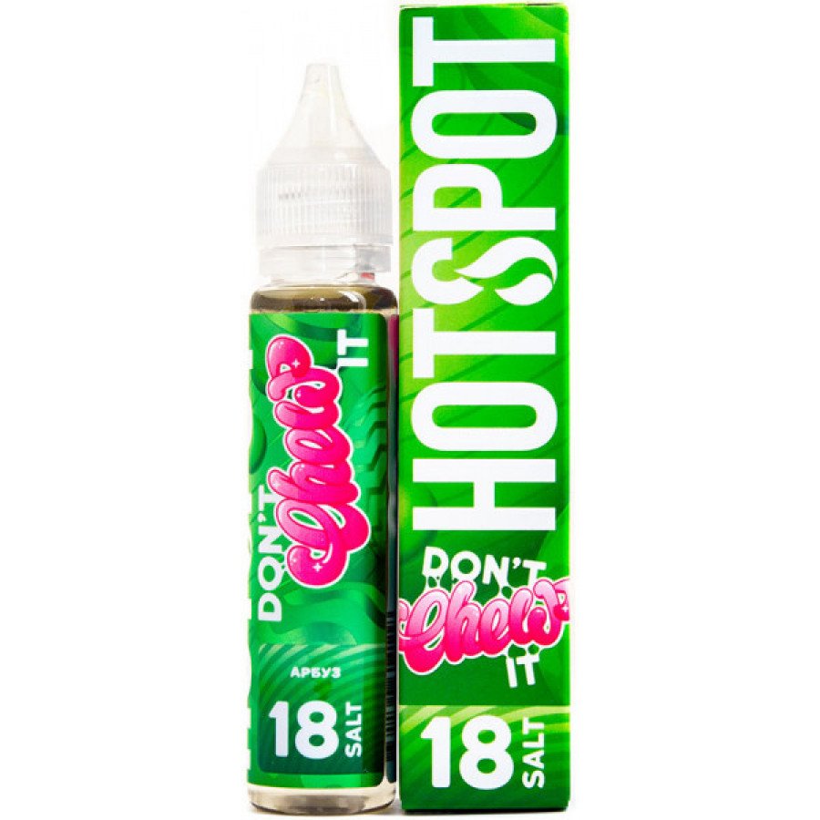Фото и внешний вид — Жидкость HOTSPOT DON'T CHEW IT SALT - Watermelon Bubblegum (Арбузная жвачка) 30мл 18мг