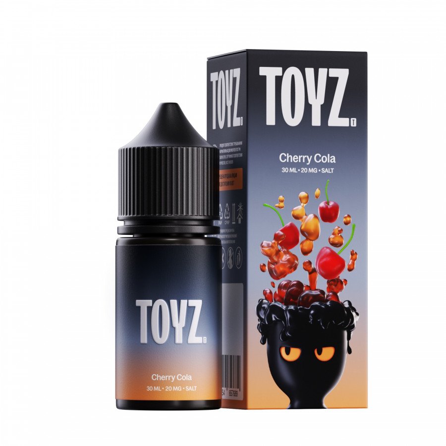 Фото и внешний вид — Жидкость TOYZ SALT - Cherry Cola (Вишневая кола) 30мл strong