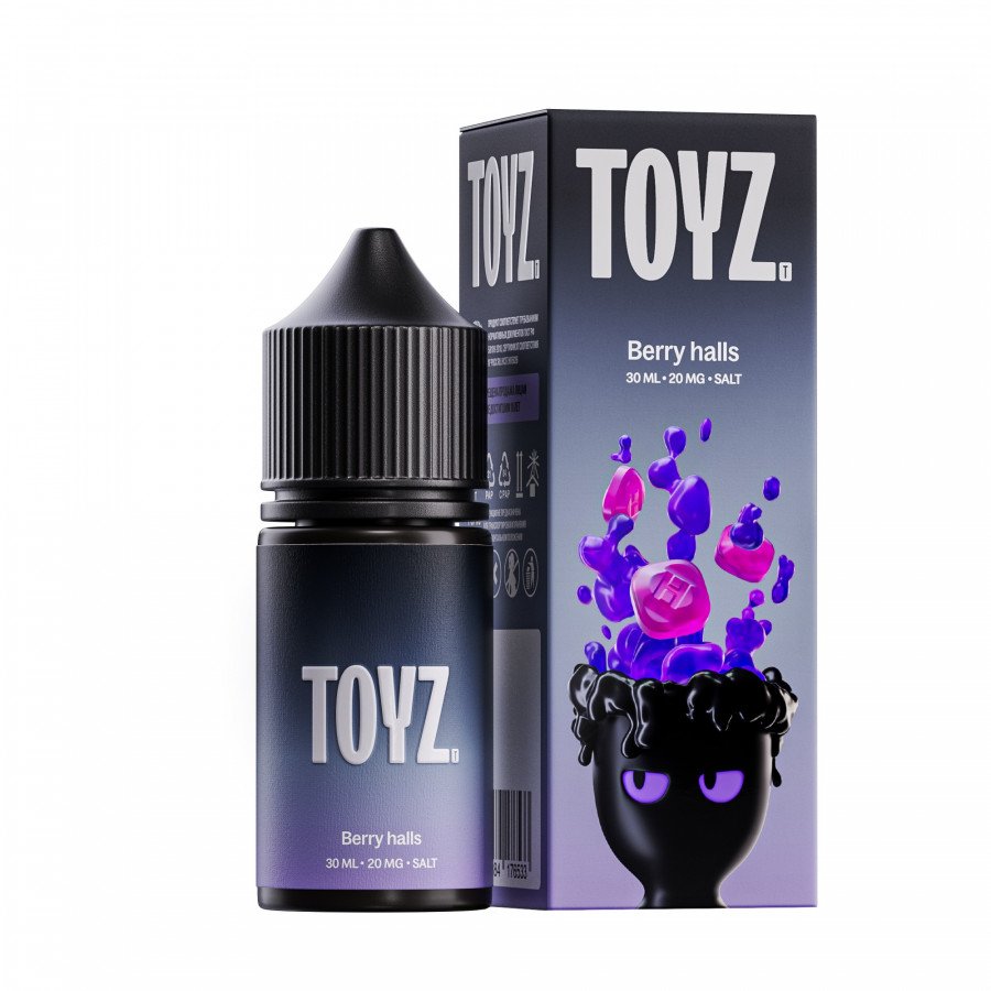 Фото и внешний вид — Жидкость TOYZ SALT - Berry Halls (Ягодный холс) 30мл strong