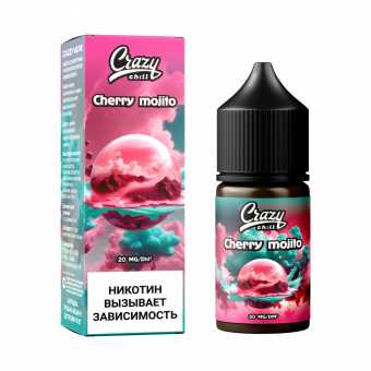 Жидкость CRAZY CHILL SALT - Cherry Mojito (Вишневый Мохито) 30мл 20мг