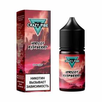 Жидкость CRAZY VIBE SALT - Apricot Raspberry (Абрикос Малина) 30мл 20мг