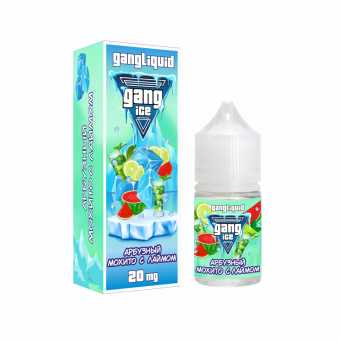 Жидкость GANG ICE SALT - Арбузный мохито с лаймом 30мл 20мг