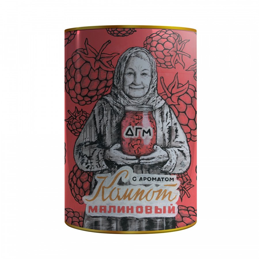 Фото и внешний вид — Табак для кальяна DOGMA 160г - Малиновый Компот