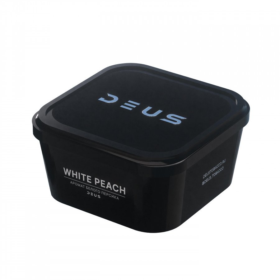 Фото и внешний вид — Табак для кальяна DEUS 250г - White Peach (Белый Персик)