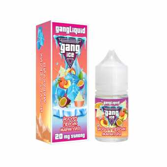 Жидкость GANG ICE SALT - Йогурт Персик Маракуйя 30мл strong
