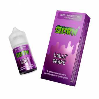 Жидкость SLURM SALT - Lolli' Grape (Кислый виноградный чупа чупс) 27мл 0мг