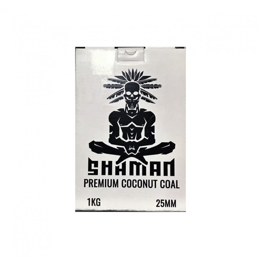 Фото и внешний вид — Уголь SHAMAN (1кг 25мм 72шт)