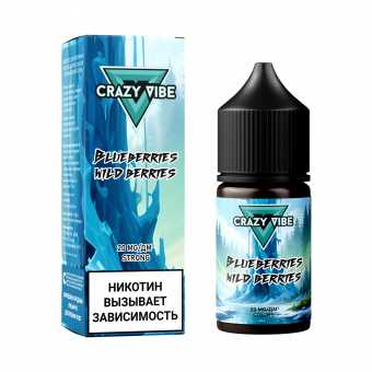 Жидкость CRAZY VIBE SALT - Blueberries and Wild Berries (Черника с Лесными Ягодами) 30мл strong