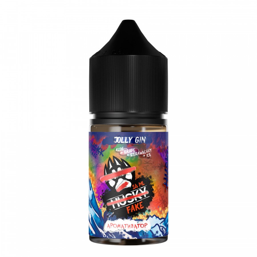Фото и внешний вид — Конструктор HUSKY IMPORT - Jolly Gin (Алоэ Виноград Клубника Лед) 30мл 0мг