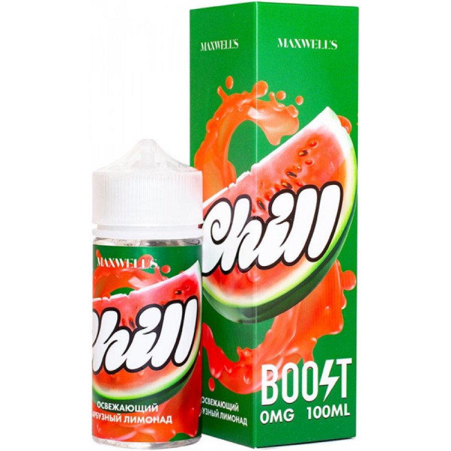 Фото и внешний вид — Жидкость MAXWELLS - Chill (Охлаждающий арбузный лимонад) 100мл 0мг