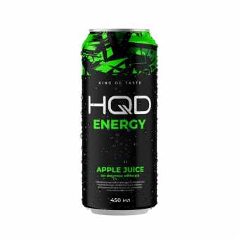 Энергетический напиток HQD Energy - Apple Juice (Яблоко) 450мл
