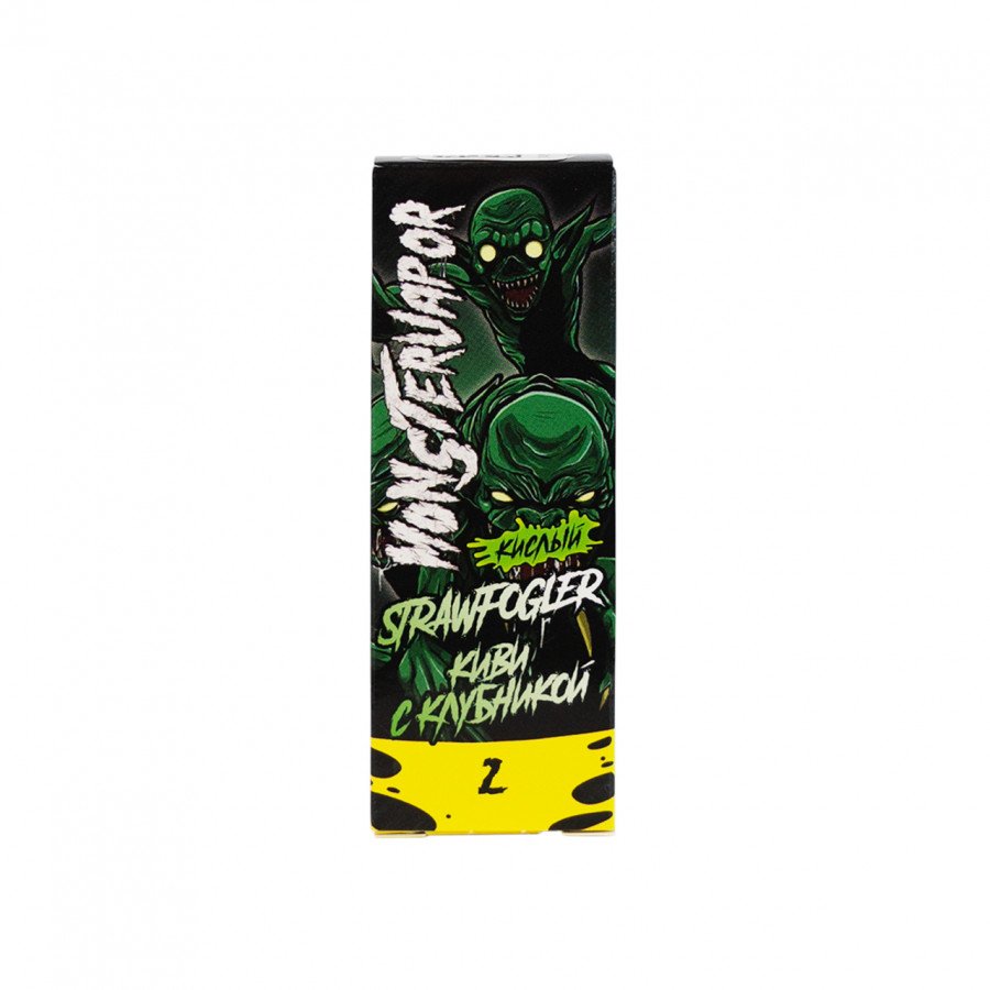 Фото и внешний вид — Жидкость MONSTERVAPOR SALT - Strawfogler (Киви с клубникой) 30мл 20мг