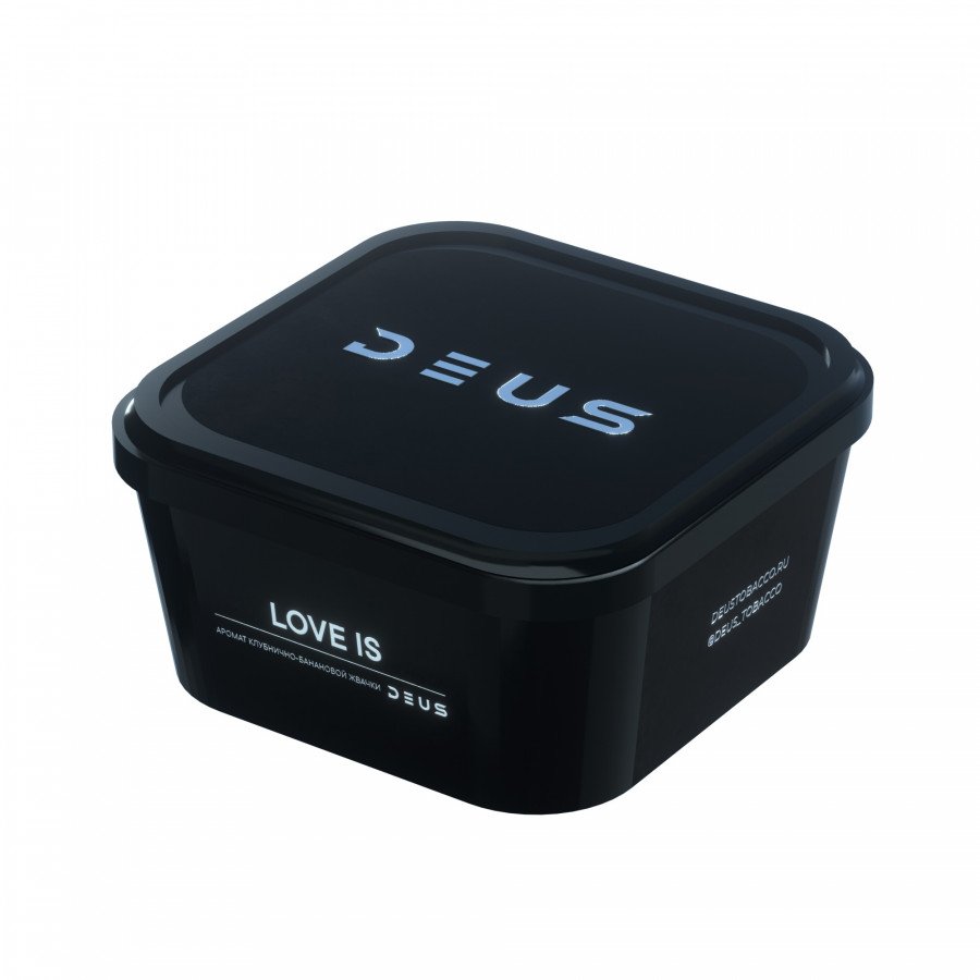 Фото и внешний вид — Табак для кальяна DEUS 250г - Love is (Клубнично-банановая жвачка)