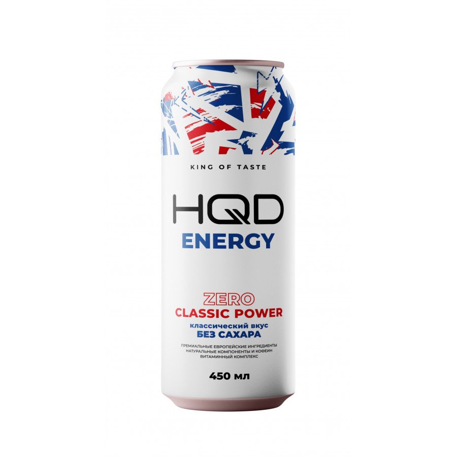Фото и внешний вид — Энергетический напиток HQD Energy - Zero Classic Power (Зеро Классик Пауэр) 450мл