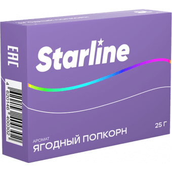 Табак для кальяна "Старлайн" (Ягодный попкорн), 25 г