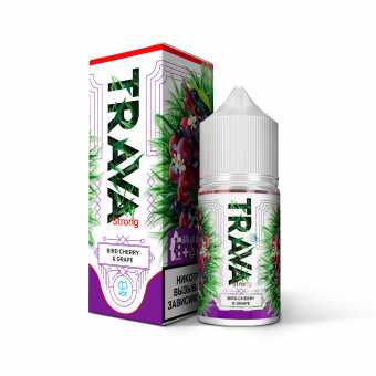 Жидкость TRAVA SALT - Brid Cherry Grape (Черёмуха Виноград Вишня) 30мл strong