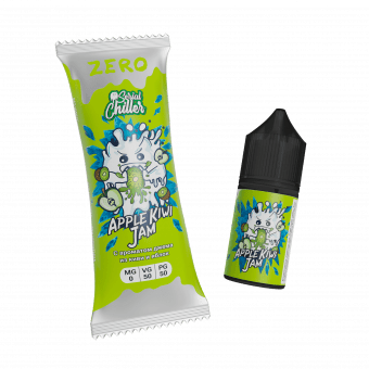 Жидкость SERIAL CHILLER SALT - Apple Kiwi Jam (Джем из киви и яблок) 27мл 0мг