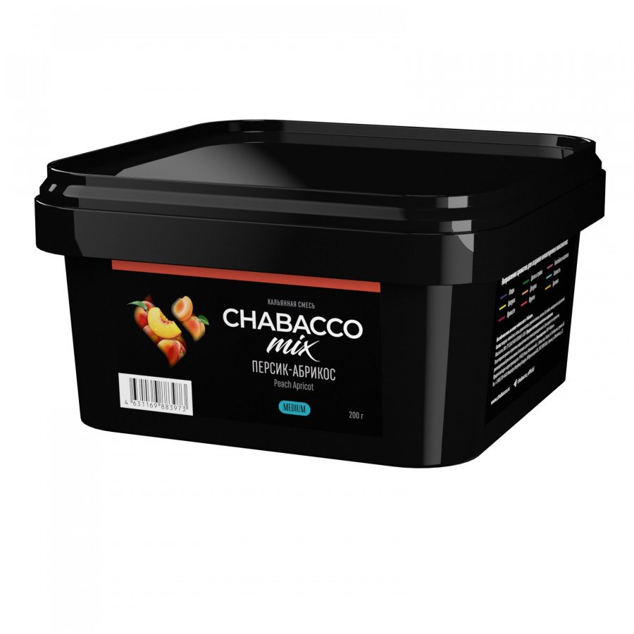 Фото и внешний вид — Смесь для кальяна Chabacco 200г medium - Peach Apricot (Персик абрикос)