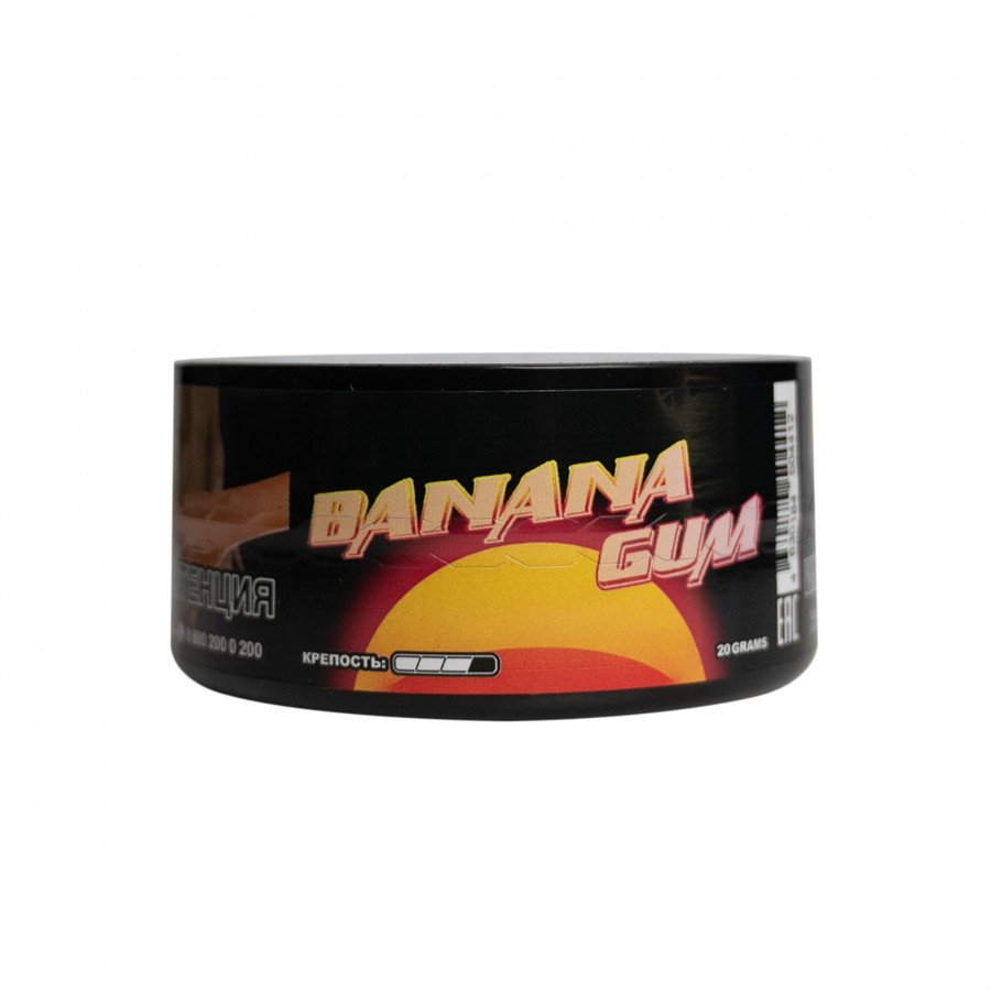 Фото и внешний вид — Табак для кальяна DUFT 20г - Banana Gum (Банановая жвачка)