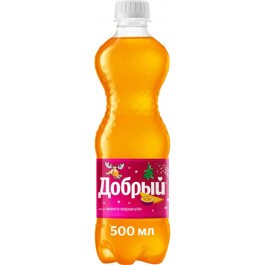 Фото и внешний вид — Кола Добрый Манго-Маракуйя 0.5 ПЭТ