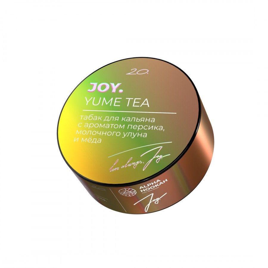 Фото и внешний вид — Табак для кальяна JOY 25г - Yume Tea (Персик Молочный Улун Мед)