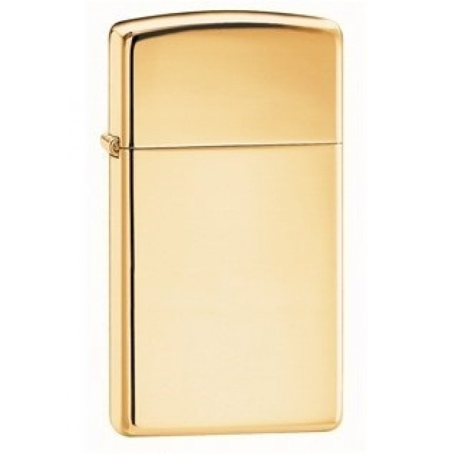 Фото и внешний вид — Зажигалка ZIPPO 1654 B Slim High Polish Brass