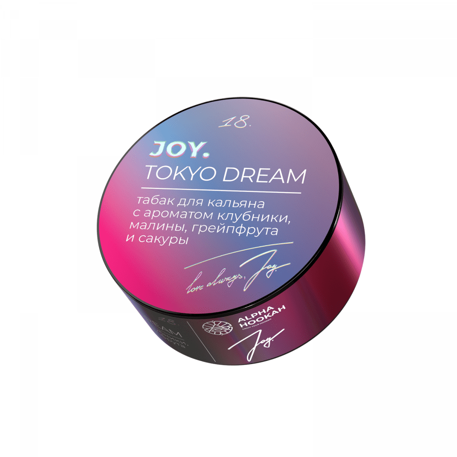 Фото и внешний вид — Табак для кальяна JOY 25г - Tokyo Dream (Клубника Малина Грейпфрут Сакура)