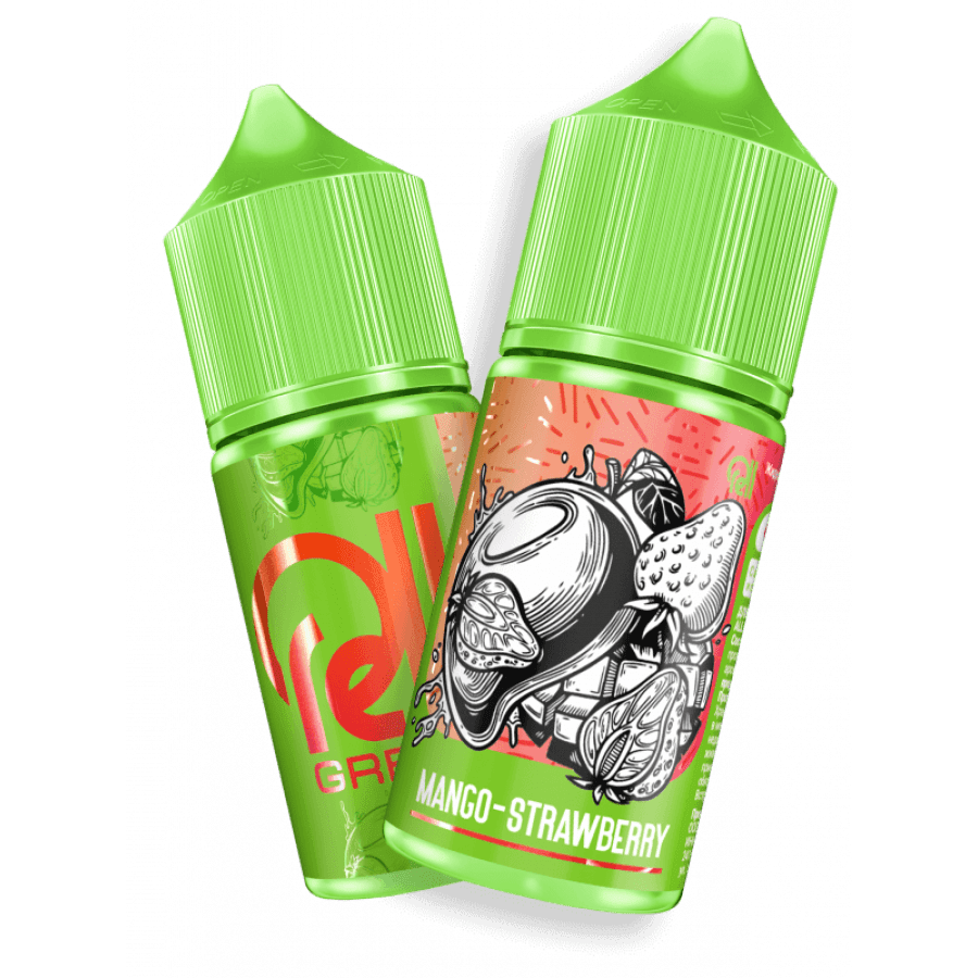 Фото и внешний вид — Жидкость RELL GREEN SALT - Mango Strawberry (Манго клубника) 30мл 20мг