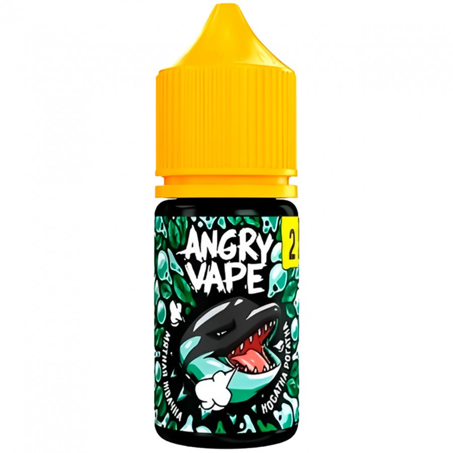 Фото и внешний вид — Жидкость ANGRY VAPE SALT - Косатка Рогатка (Мятная Жвачка) 30мл 20мг