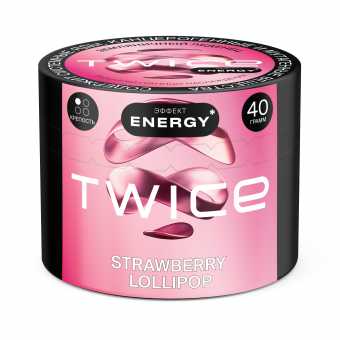 Табак для кальяна TWICE 40г - Strawberry Lollipop (Земляничный леденец)