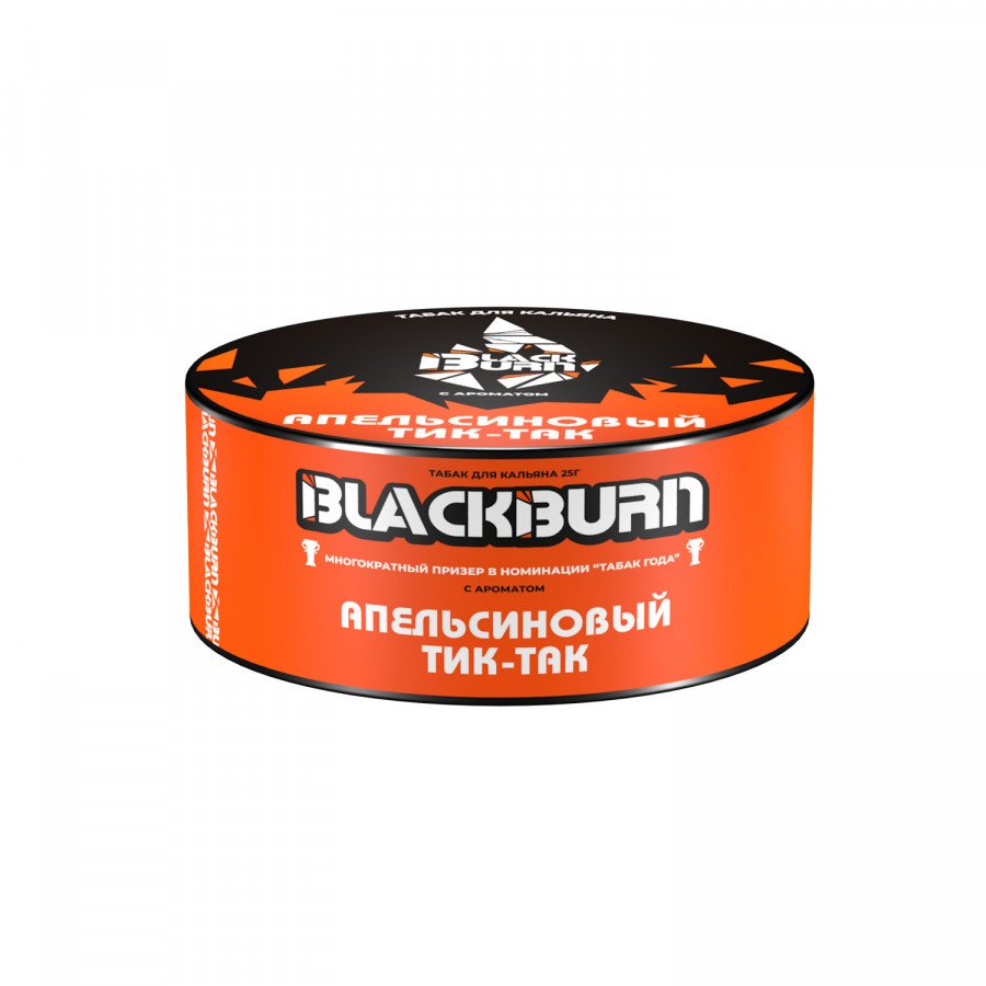 Фото и внешний вид — Табак для кальяна BLACK BURN 25г - Апельсиновый Тик-Так