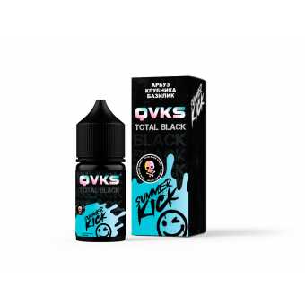 Жидкость QVKS BLACK - Арбуз Клубника Базилик 30мл strong