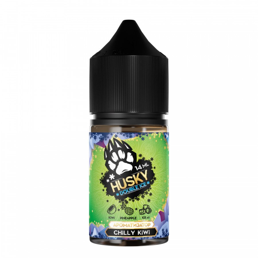 Фото и внешний вид — Конструктор HUSKY DOUBLE ICE - Chilly Kiwi (Ледяной микс Киви и Ананаса) 30мл 0мг