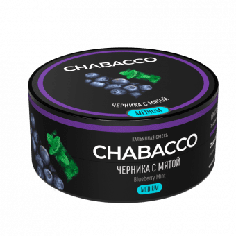Смесь для кальяна Chabacco 25гр medium - Blueberry Mint (Черника с мятой)
