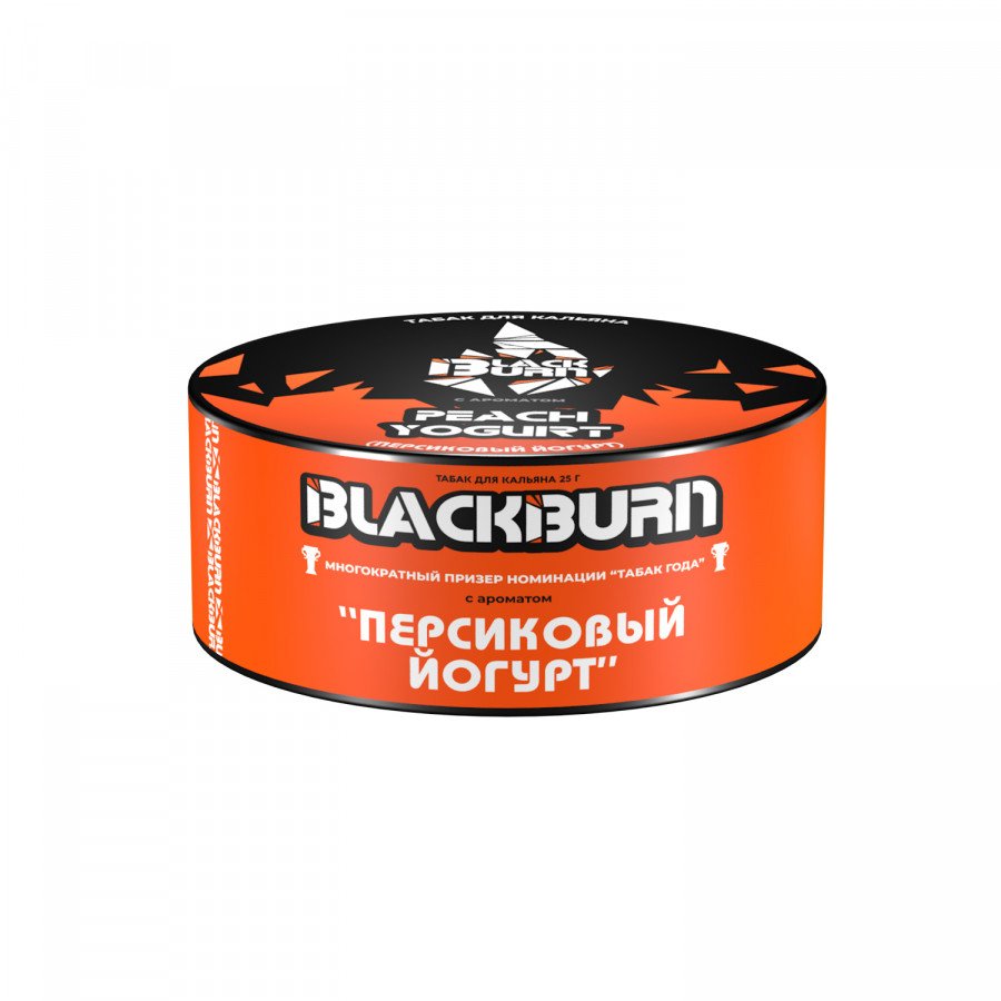 Фото и внешний вид — Табак для кальяна BURN BLACK 25гр - Peach Yogurt (Персиковый йогурт)