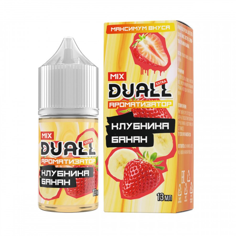 Фото и внешний вид — Конструктор DUALL MIX EXTRA - Клубника Банан 30мл 0мг