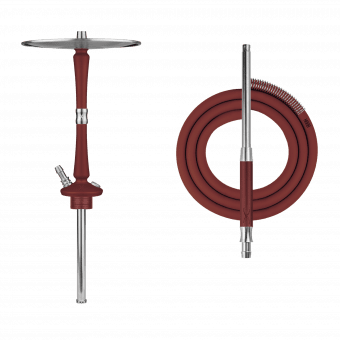 Кальян HOOB - Go (Wine Red x Stainless Steel) Без колбы