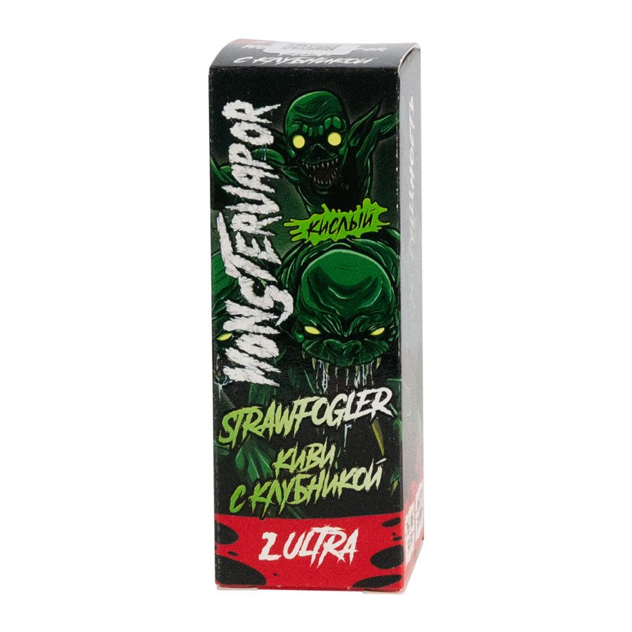 Фото и внешний вид — Жидкость MONSTERVAPOR SALT - Strawfogler (Киви с клубникой) 30мл strong