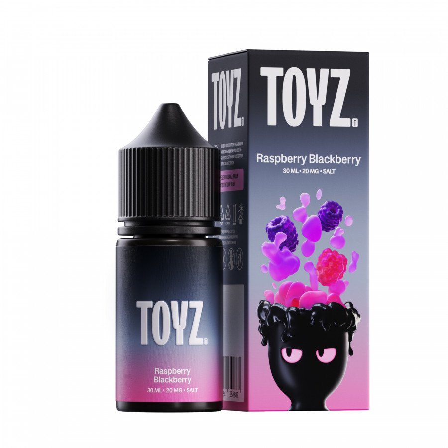 Фото и внешний вид — Жидкость TOYZ SALT - Raspberry Blackberry (Малина ежевика) 30мл strong