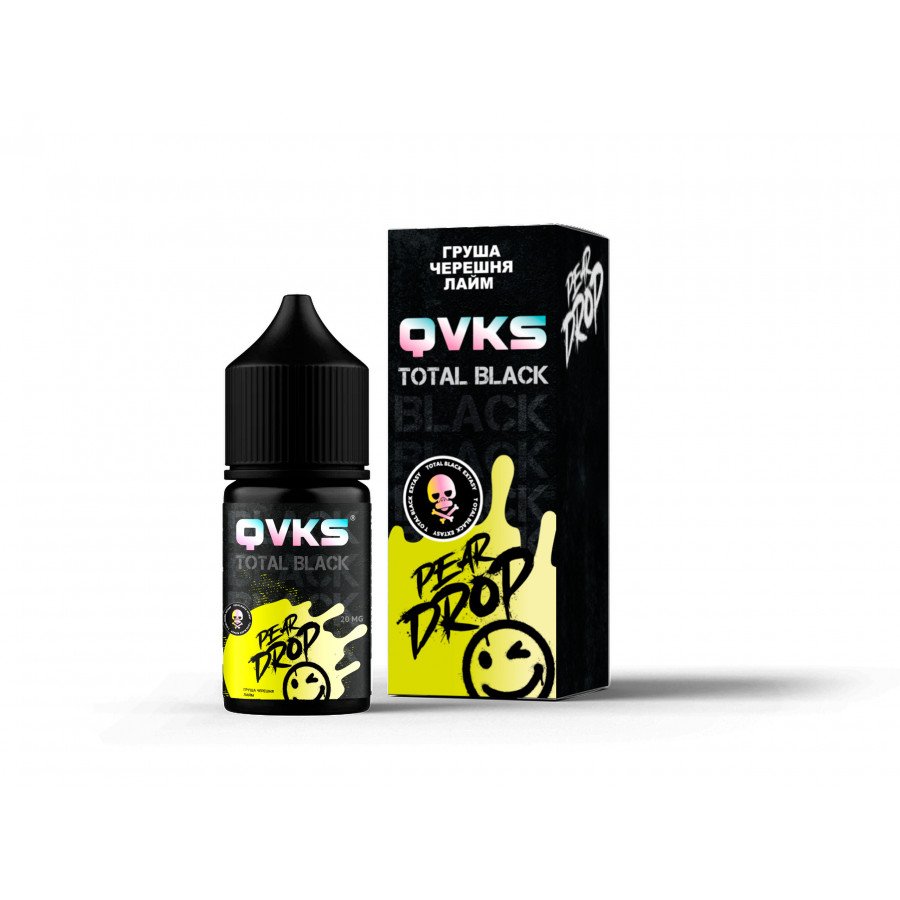 Фото и внешний вид — Жидкость QVKS BLACK - Груша Черешня Лайм 30мл strong