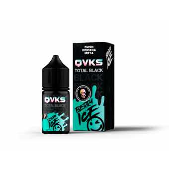 Жидкость QVKS BLACK - Личи Клюква Мята 30мл strong