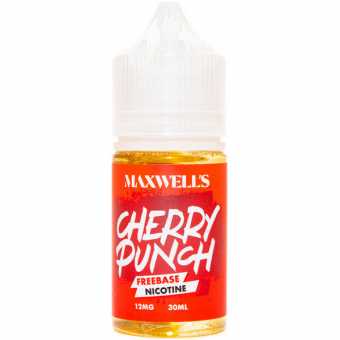 Жидкость MAXWELLS FREEBASE - Cherry Punch (Вишневая газировка) 30мл 12мг