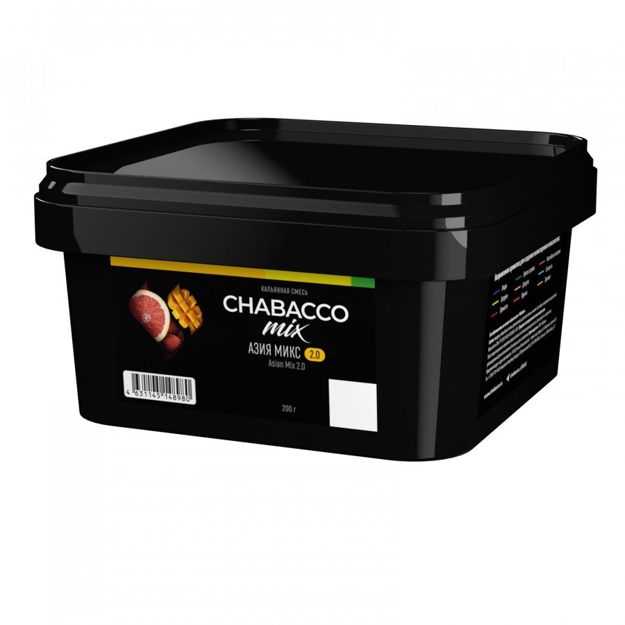 Фото и внешний вид — Смесь для кальяна Chabacco 200г medium - Asian Mix (Азия Микс)