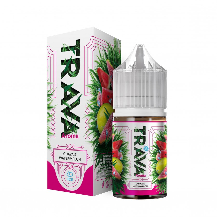 Фото и внешний вид — Конструктор TRAVA - Watermelon Guava (Арбуз Гуава Лед) 30мл 0мг