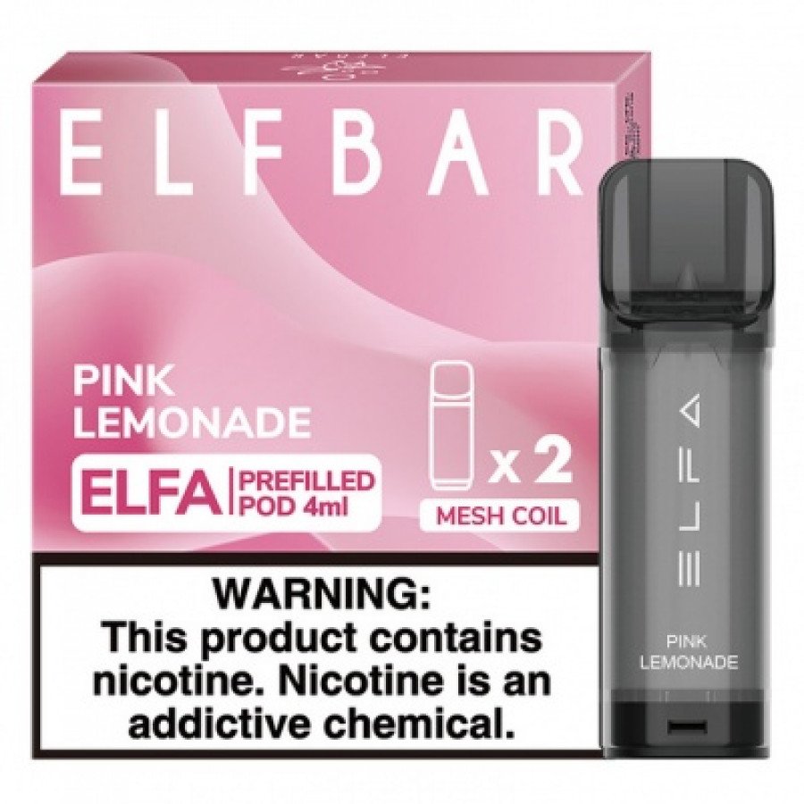 Фото и внешний вид — Картридж ELF BAR ELFA - Pink Lemonade (Розовый лимонад) 2шт
