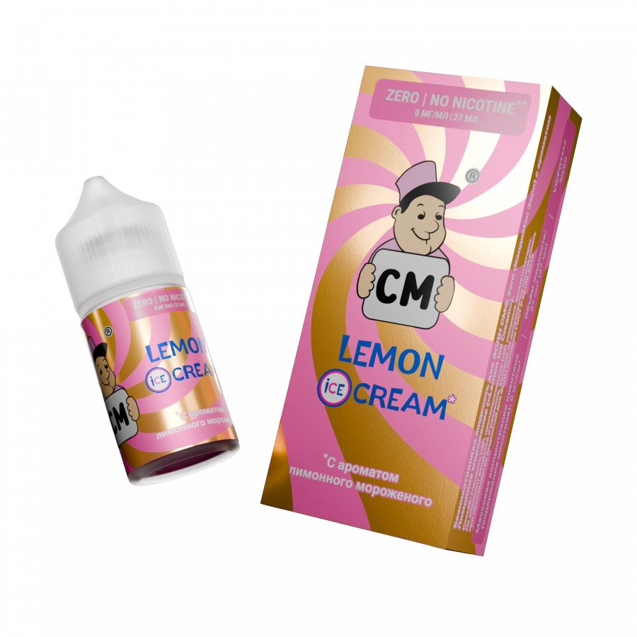 Фото и внешний вид — Жидкость CANDYMAN SALT - Lemon Ice Cream (Лимонное мороженое) 27мл 0мг