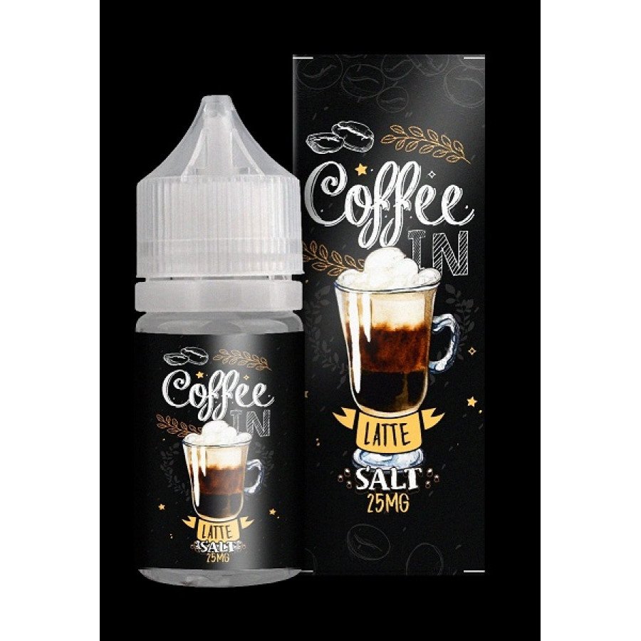 Фото и внешний вид — Жидкость COFFEE-IN SALT - Latte (Латте) 30мл 20мг