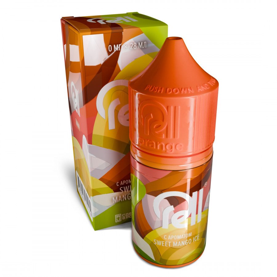 Фото и внешний вид — Жидкость RELL ORANGE SALT - Sweet Mango Ice (Ледяной манго) 28мл 0мг