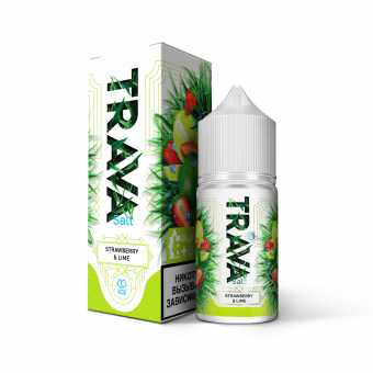 Жидкость TRAVA SALT - Strawberry Lime (Клубника лайм лед) 30мл 20мг