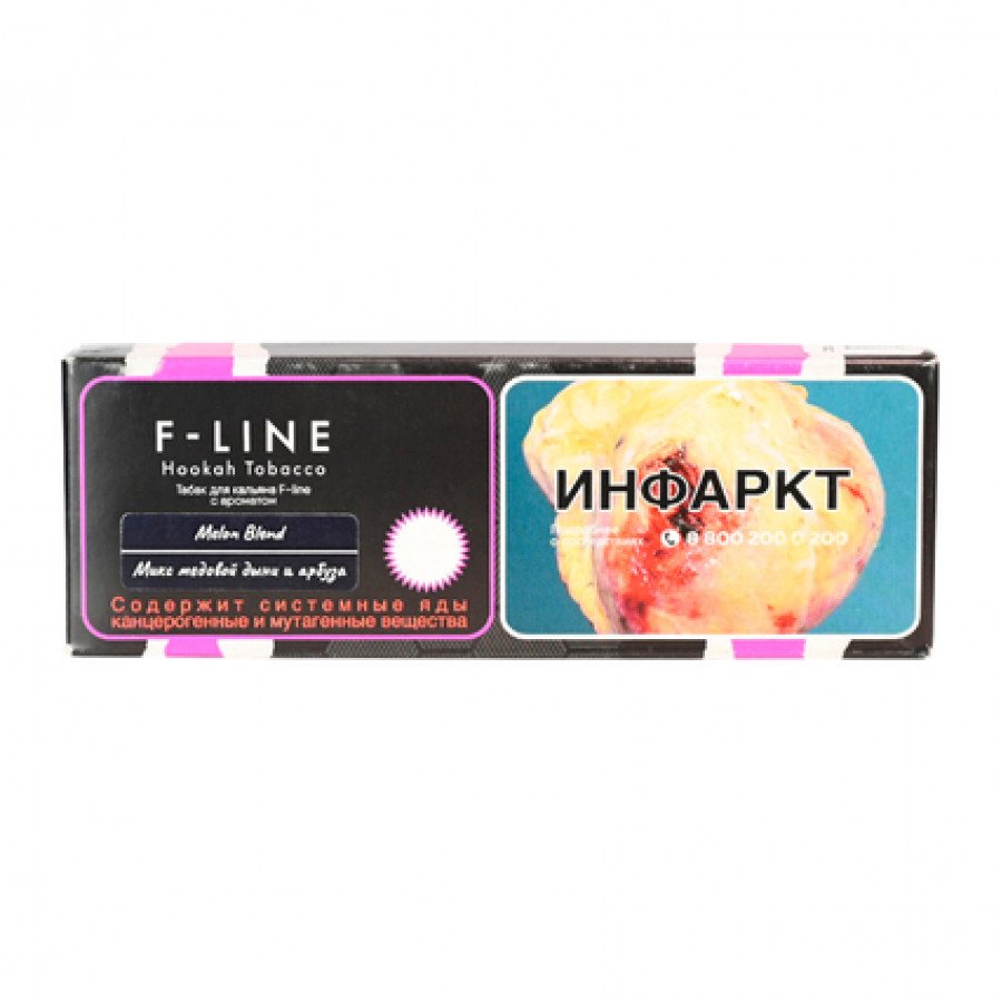 Фото и внешний вид — Табак для кальяна TANGIERS (F-Line) 50г - Melon Blend (Микс медовой дыни и арбуза)